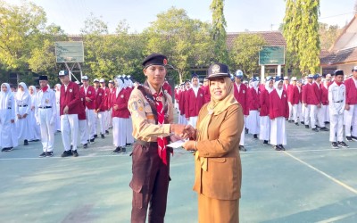 Pelepasan Murid SMP Negeri 4 Sewon untuk Jambore Nasional XII Gerakan Pramuka Tahun 2026