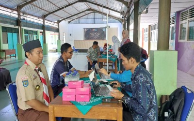 SMP NEGERI 4 SEWON GELAR CEK KESEHATAN GRATIS BAGI GURU DAN TENAGA KEPENDIDIKAN