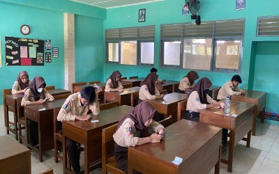 SMP Negeri 4 Sewon Sukses Selenggarakan Ujian Sekolah Tahun Pelajaran 2024/2025